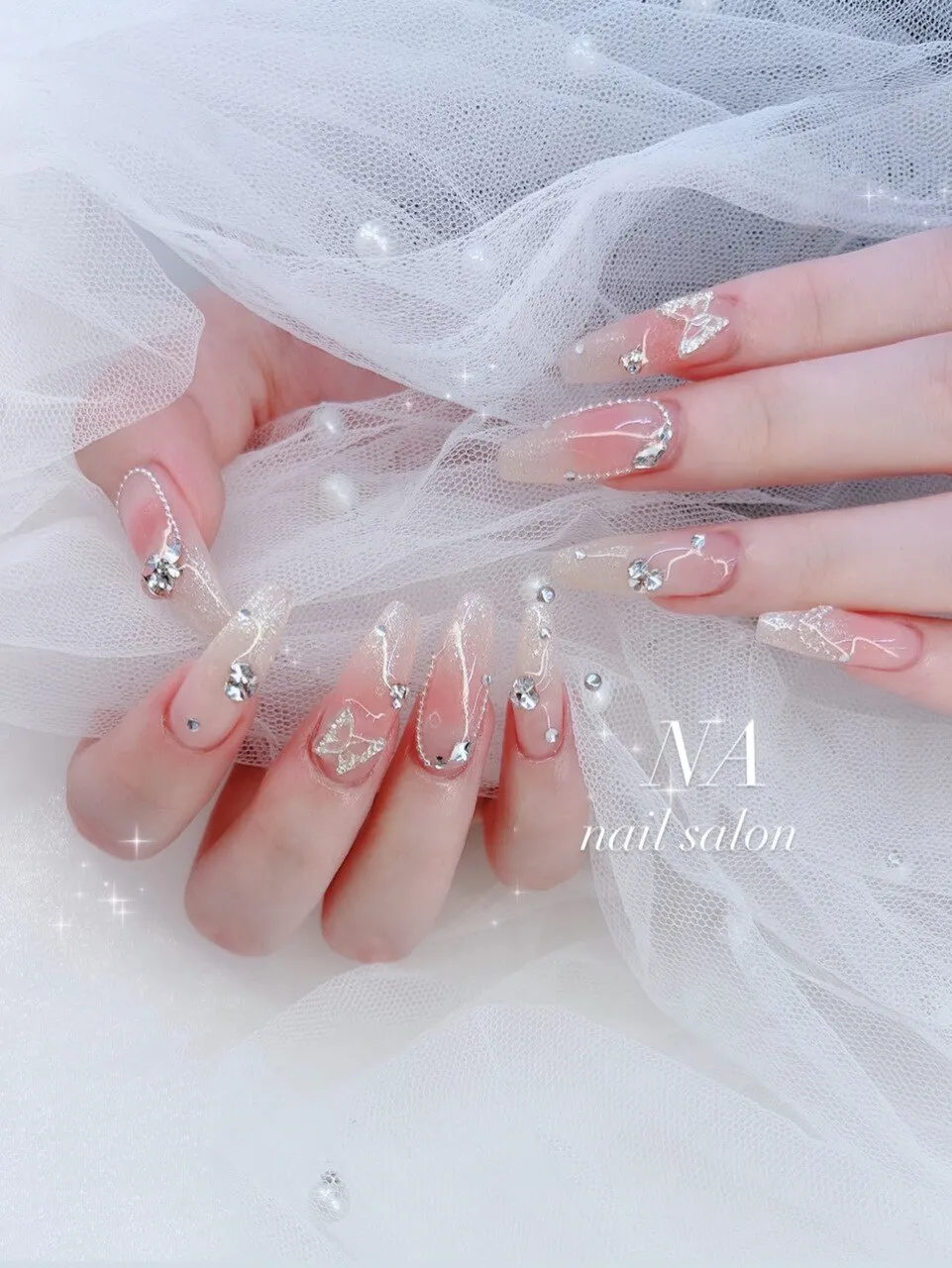 春ネイルはパーツ付け放題90分コースで決まり!