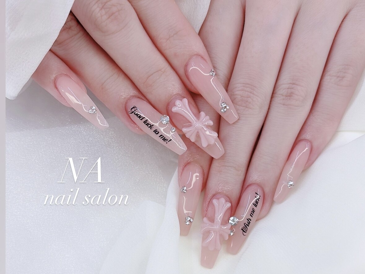 デザインネイル パーツ付け放題 韓国ネイル