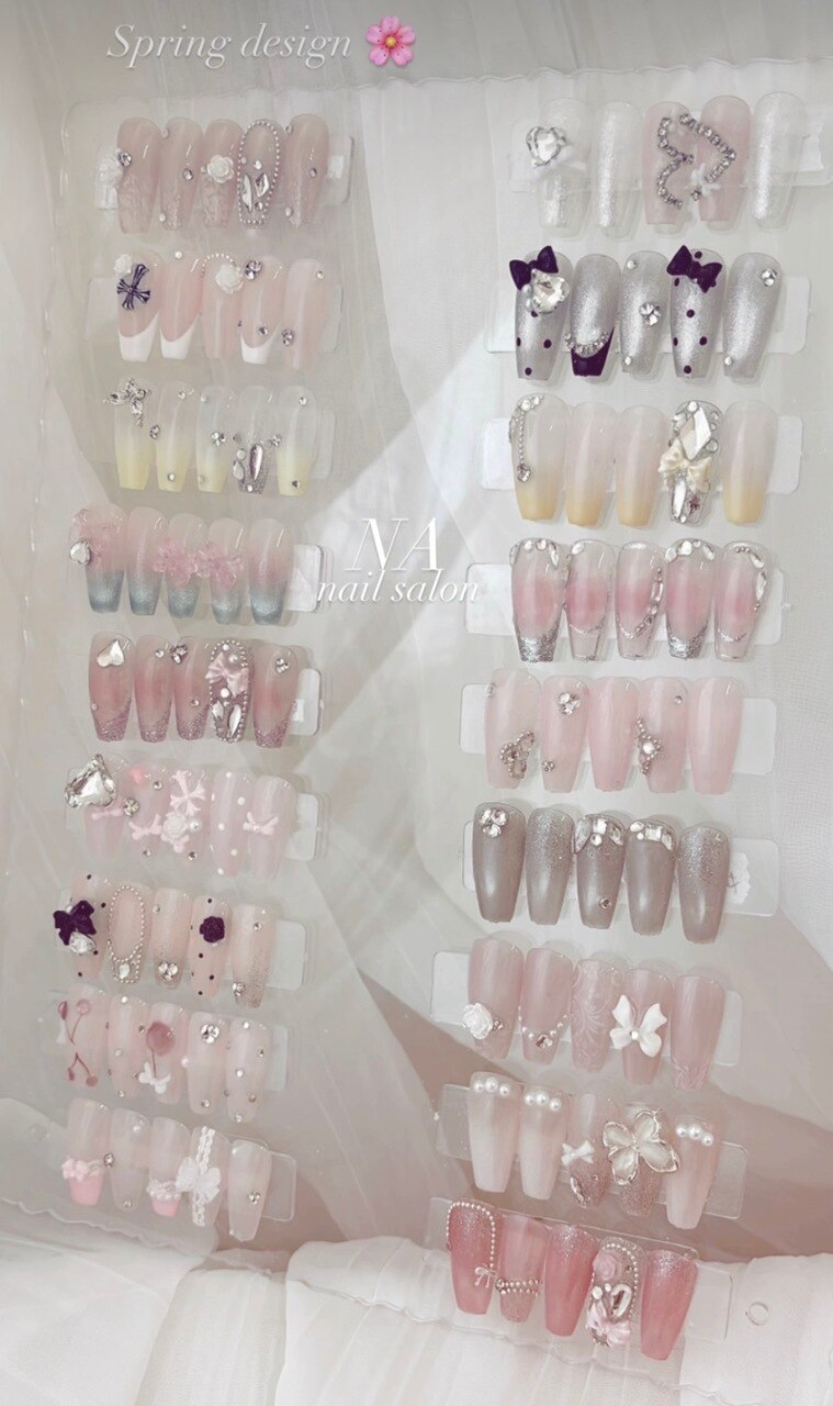 春ネイル 可愛いサンプルデザイン集